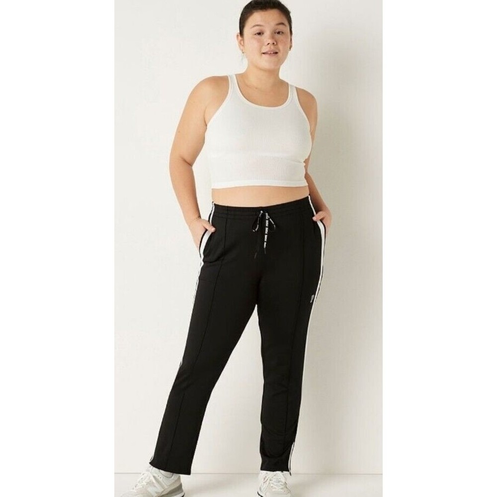 NWT PINK by VICTORIA'S SECRET Active Blue Lounge Track Pants Size: M - XL